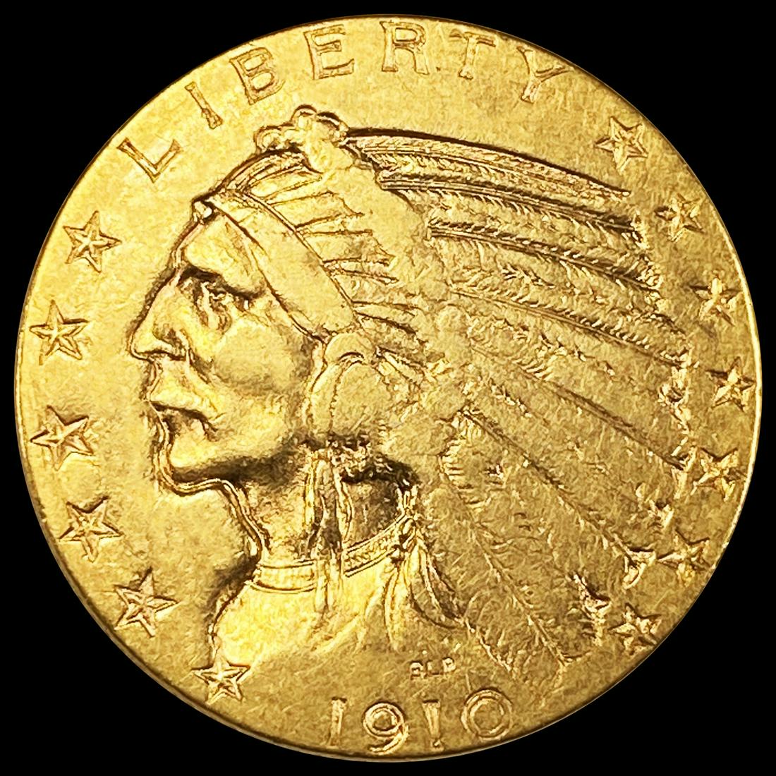 1910 $5 Gold Half Eagle NEARLY UNCIRCULATED (1 of 2)