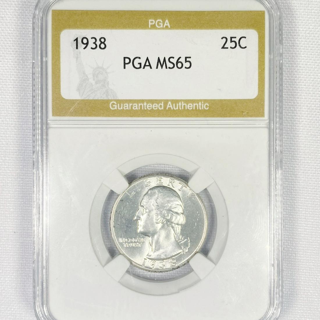 1938 Washington Silver Quarter PGA-MS65 (1 of 2)