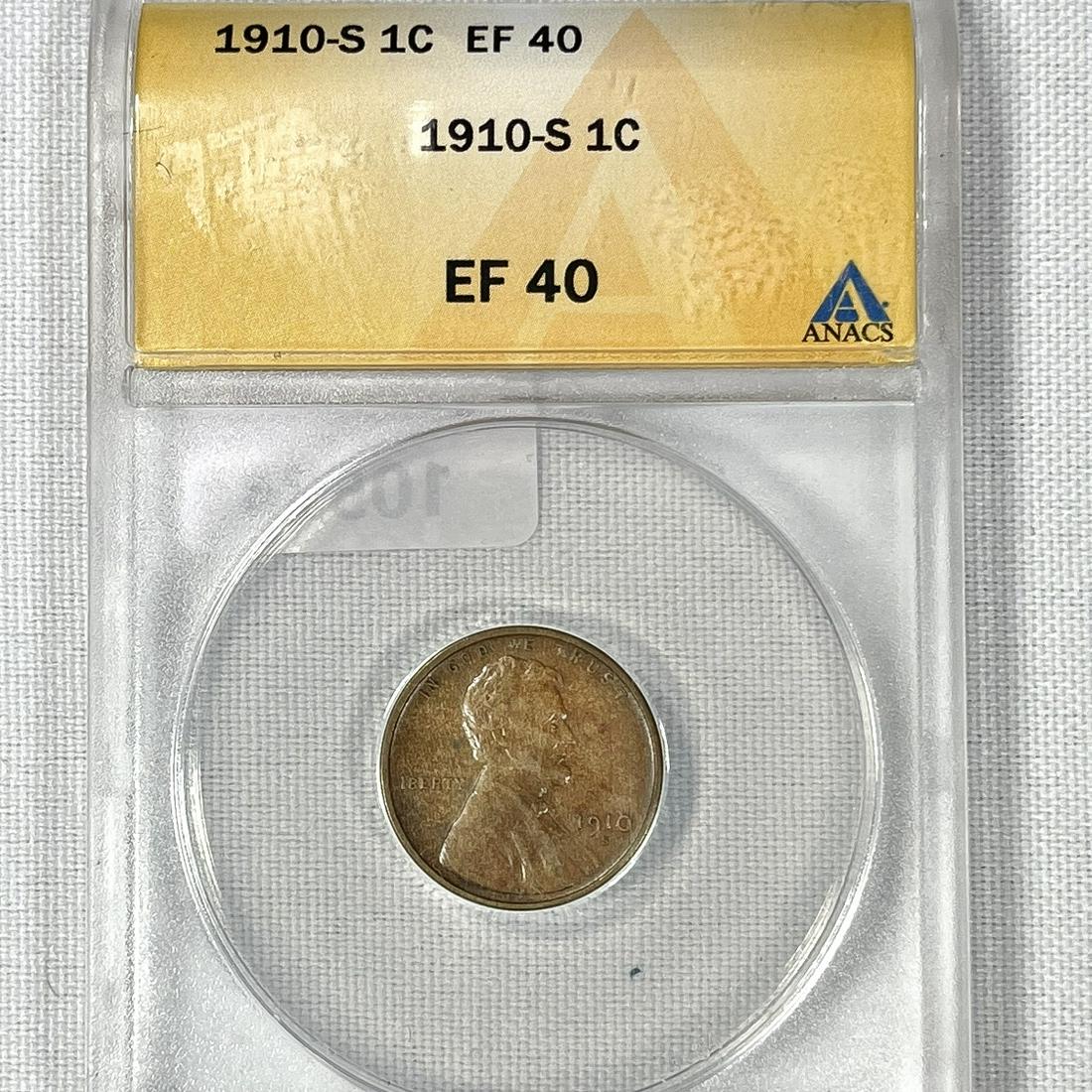 1910-S Wheat Cent ANACS-EF40 (1 of 2)