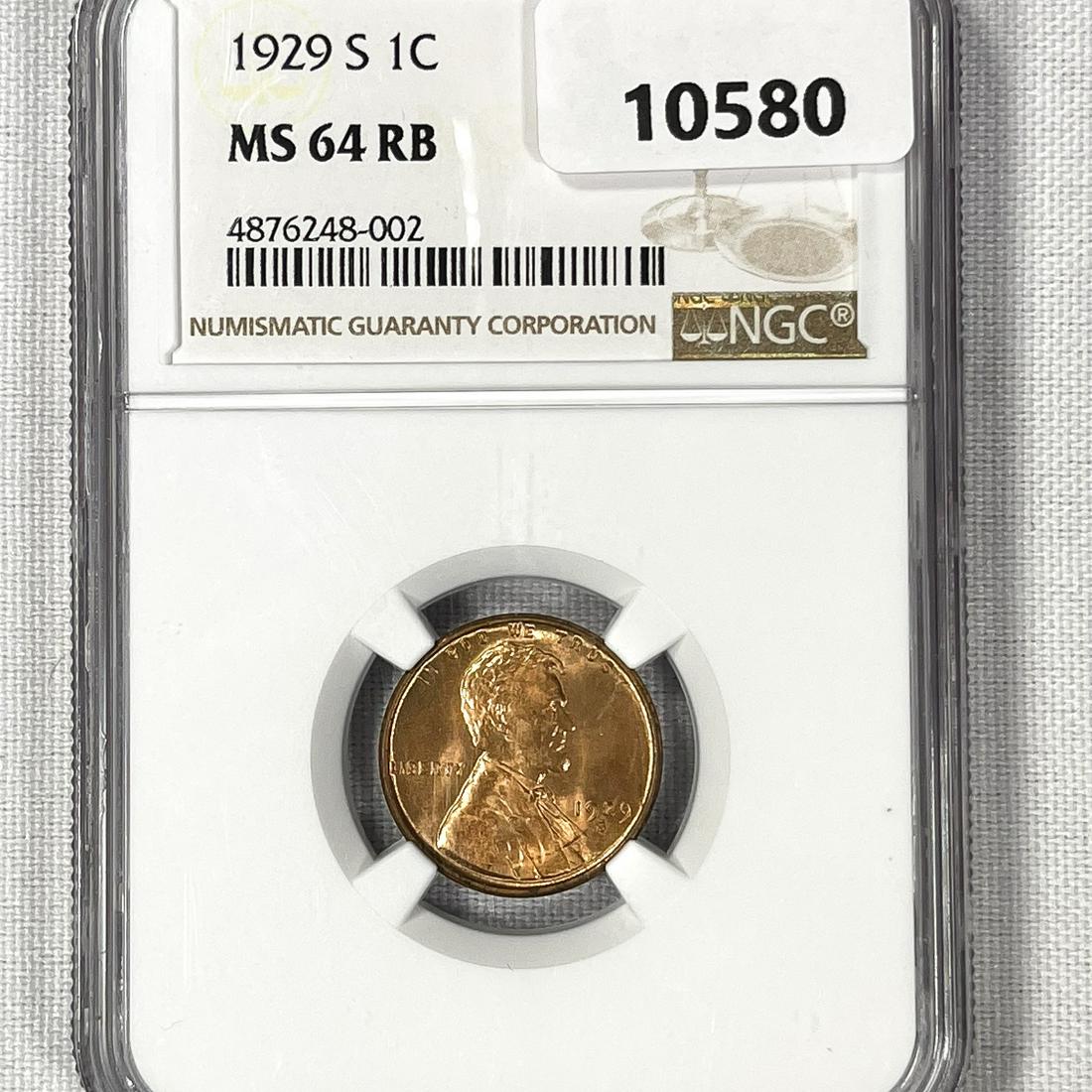 1929-S Wheat Cent NGC-MS64 RB (1 of 2)