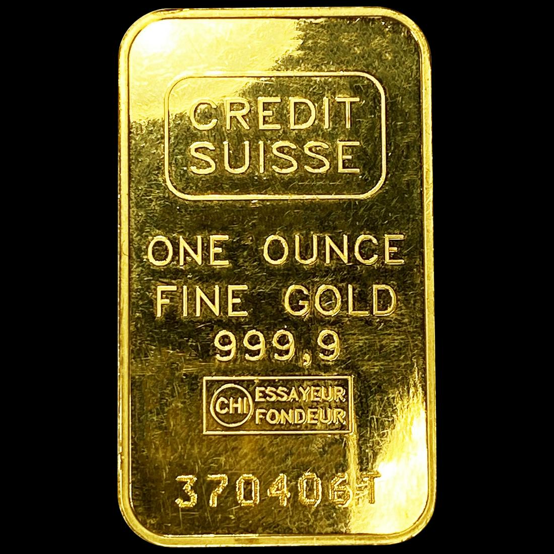Credit Sussie 1oz Gold Bar UNCIRCULATED (1 of 2)