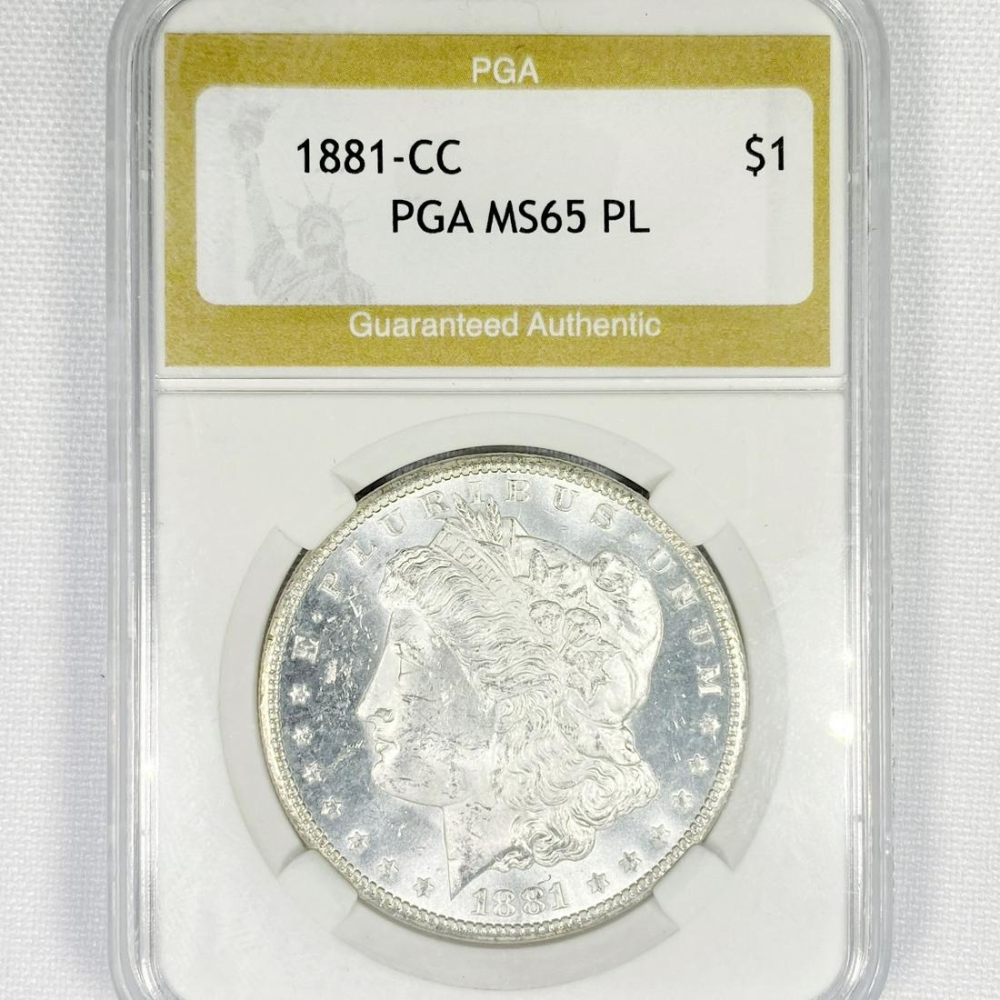1881-CC Morgan Silver Dollar PGA-MS65 PL (1 of 2)