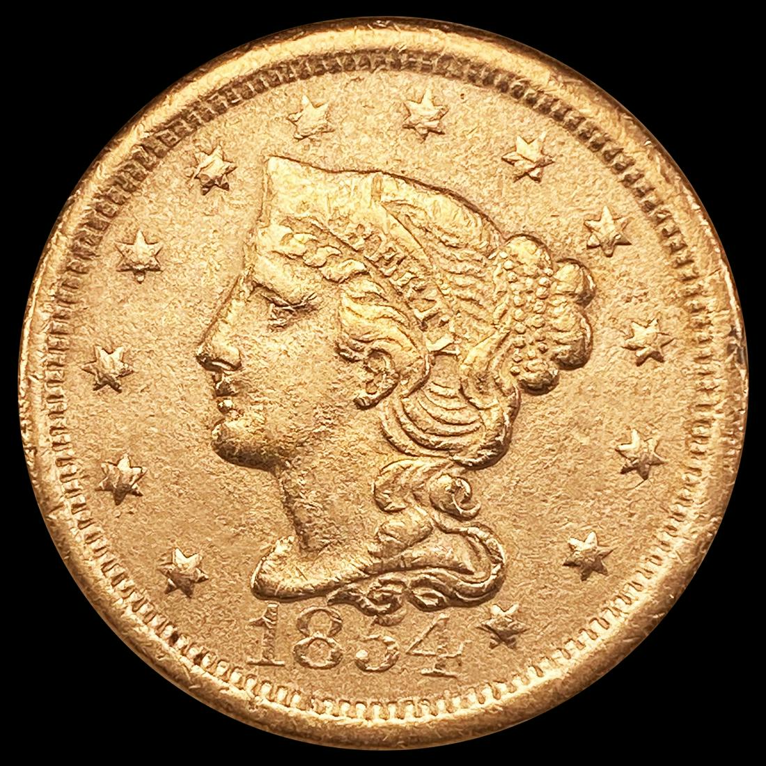 1854 Large Cent NEARLY UNCIRCULATED (1 of 2)