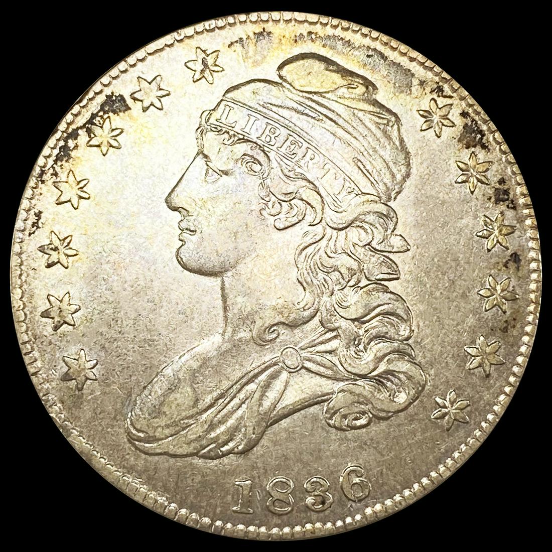 1836 Capped Bust Half Dollar NEARLY UNCIRCULATED (1 of 2)