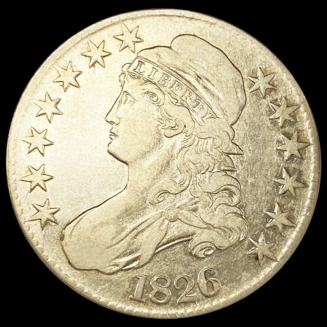 1826 Capped Bust Half Dollar LIGHTLY CIRCULATED (1 of 2)