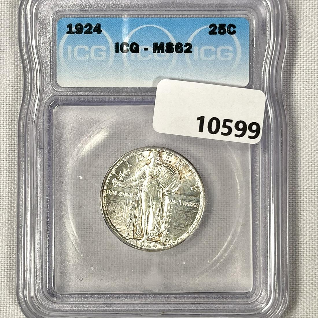 1924 Standing Liberty Quarter ICG-MS62 (1 of 2)