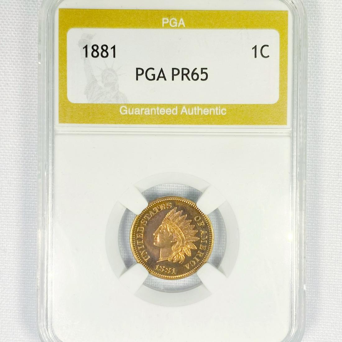 1881 Indian Head Cent PGA-PR65 (1 of 2)