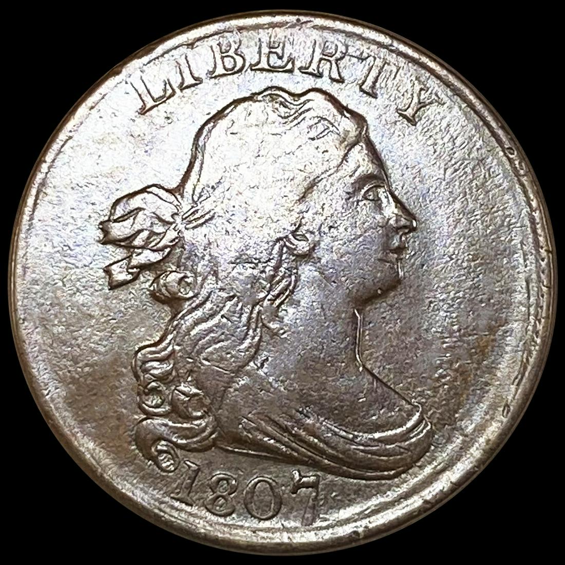 1807 Draped Bust Half Cent LIGHTLY CIRCULATED (1 of 2)