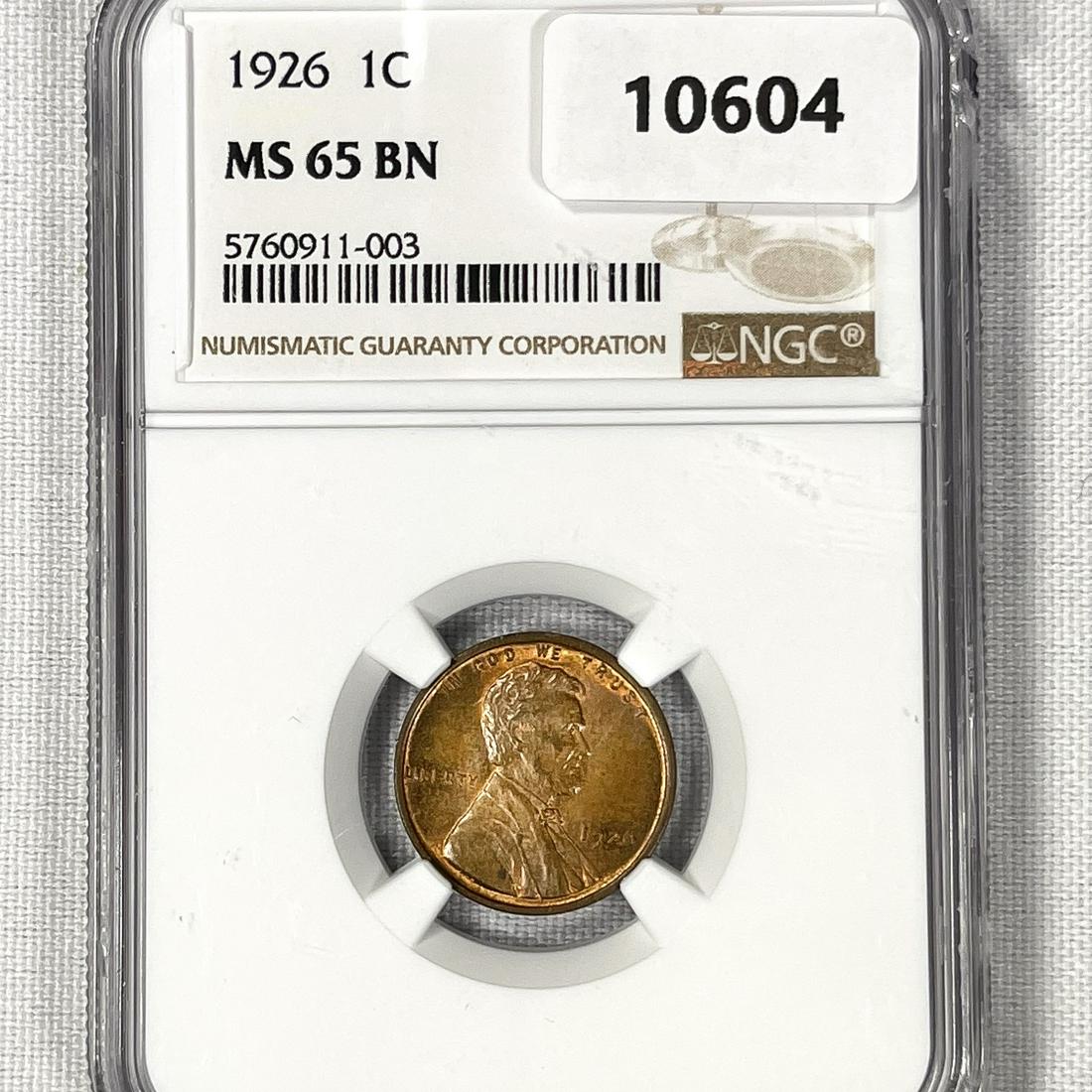 1926 Wheat Cent NGC-MS65 BN (1 of 2)
