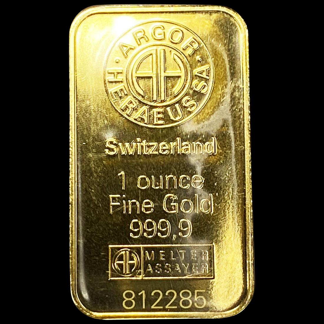 Switzerland 1oz Gold Bar UNCIRCULATED (1 of 2)