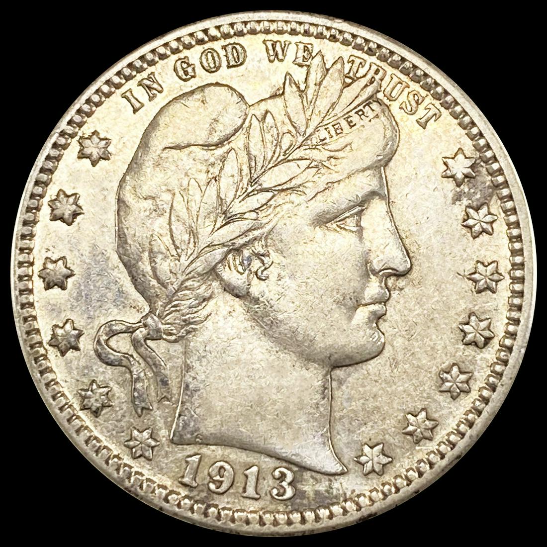 1913-D Barber Quarter CLOSELY UNCIRCULATED (1 of 2)
