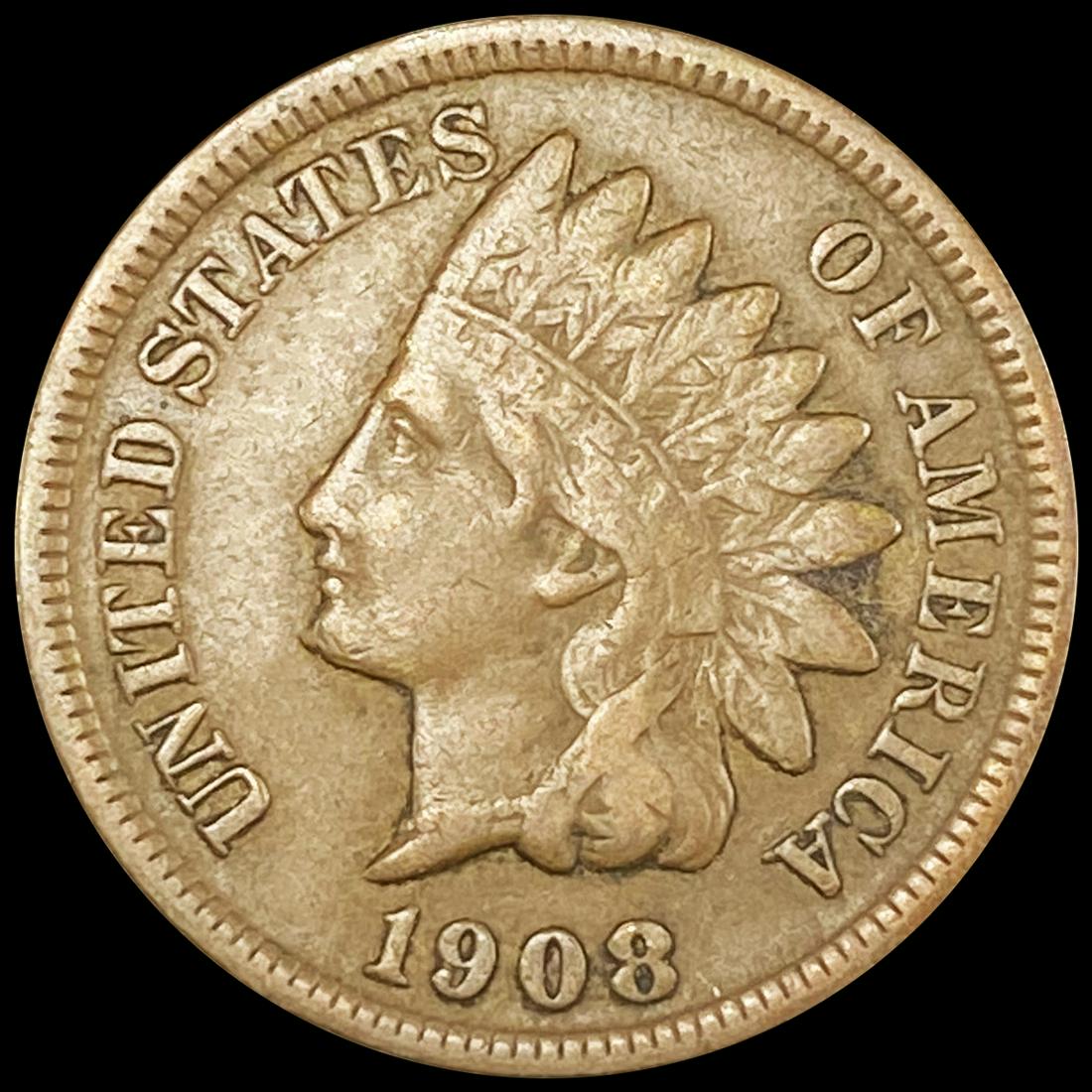 1908-S Indian Head Cent NEARLY UNCIRCULATED (1 of 2)