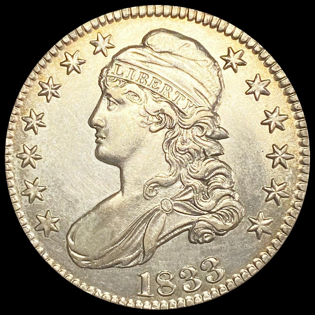 1833 Capped Bust Half Dollar CLOSELY UNCIRCULATED (1 of 2)