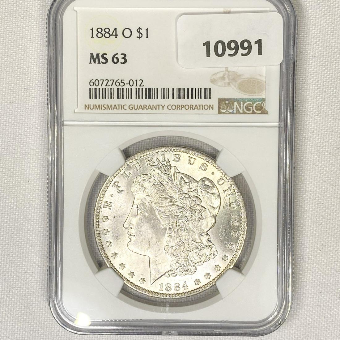1884-O Morgan Silver Dollar NGC-MS63 (1 of 2)