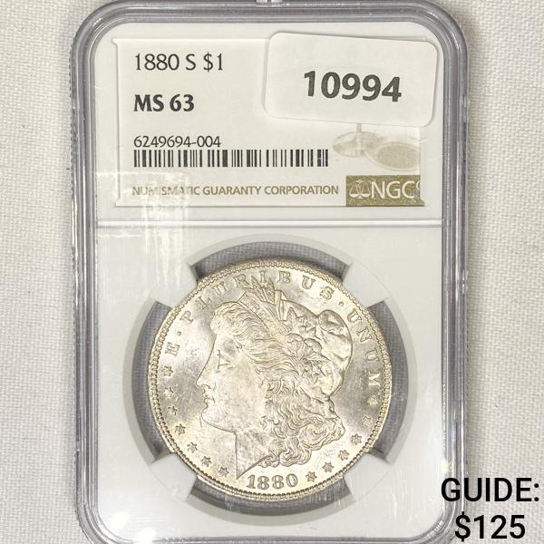 1880-S Morgan Silver Dollar NGC-MS63 (1 of 2)
