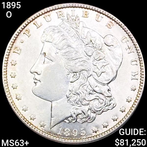 1895-O Morgan Silver Dollar CHOICE BU+: 1895-O Morgan Silver Dollar CHOICE BU+