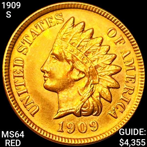 1909-S Indian Head Cent CHOICE BU RED (1 of 2)