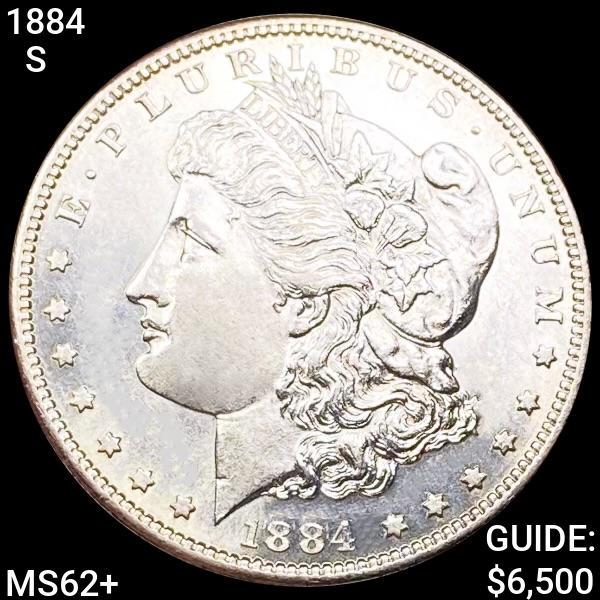 1884-S Morgan Silver Dollar CHOICE BU+ (1 of 2)