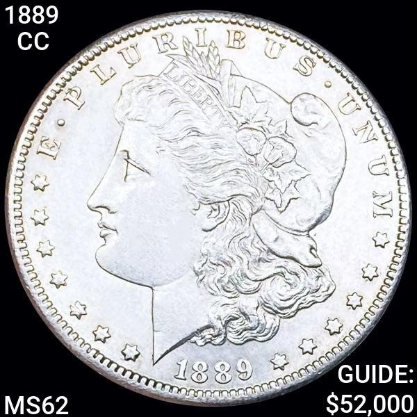 1889-CC KING CC Morgan Silver Dollar UNC (1 of 2)