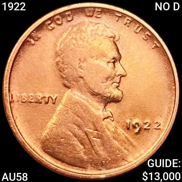 1922 NO D Lincoln Wheat Cent CHOICE AU (1 of 2)