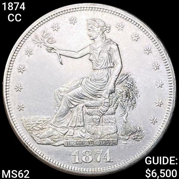 1874-CC Trade Silver Dollar UNCIRCULATED (1 of 2)
