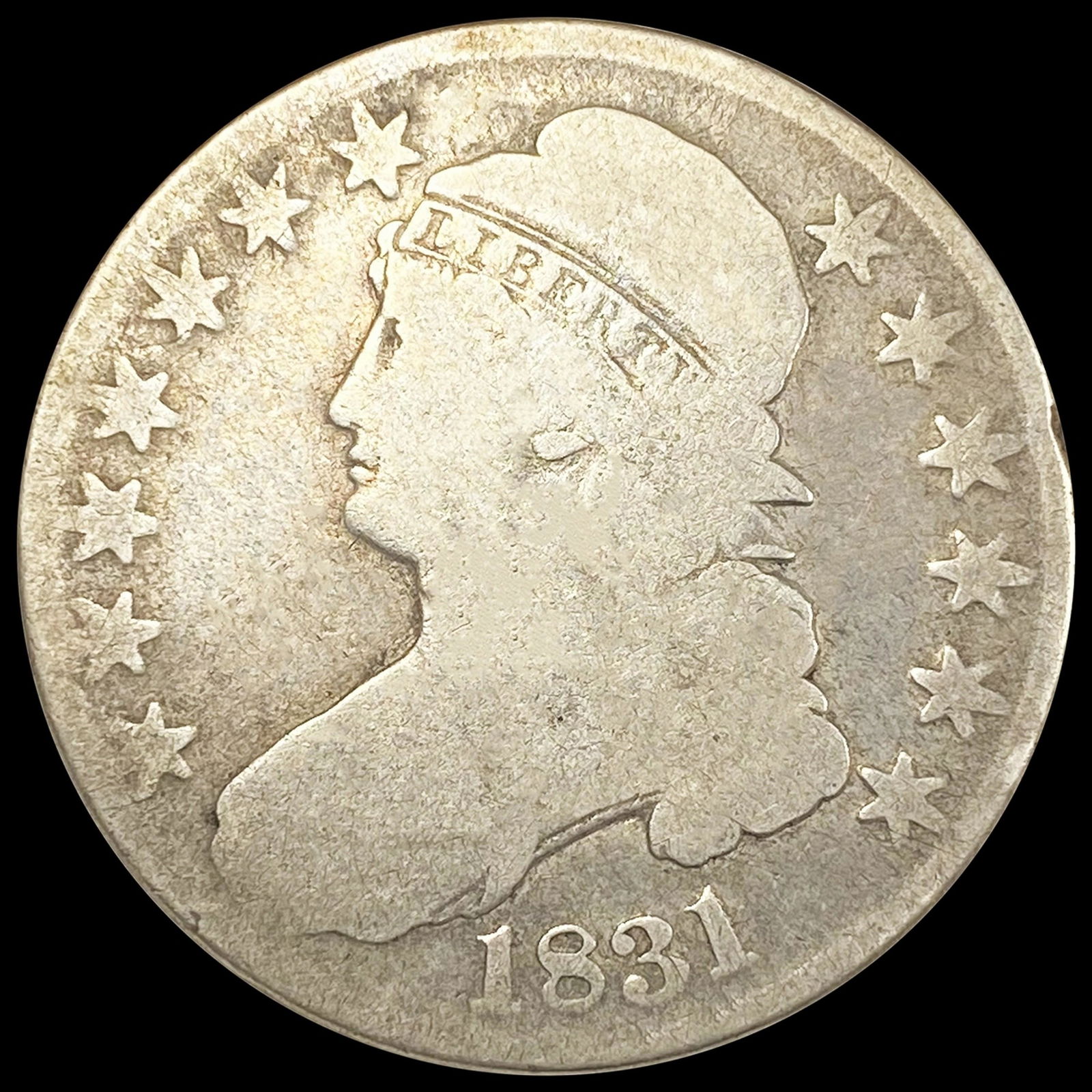 1831 Capped Bust Half Dollar NICELY CIRCULATED (1 of 2)