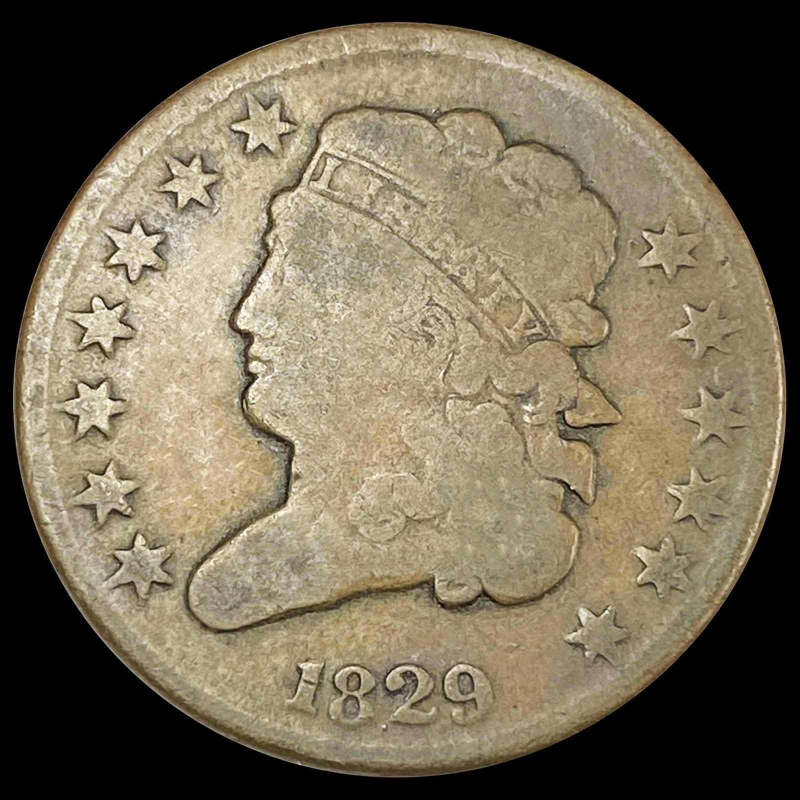 1829 Classic Head Half Cent NICELY CIRCULATED (1 of 2)