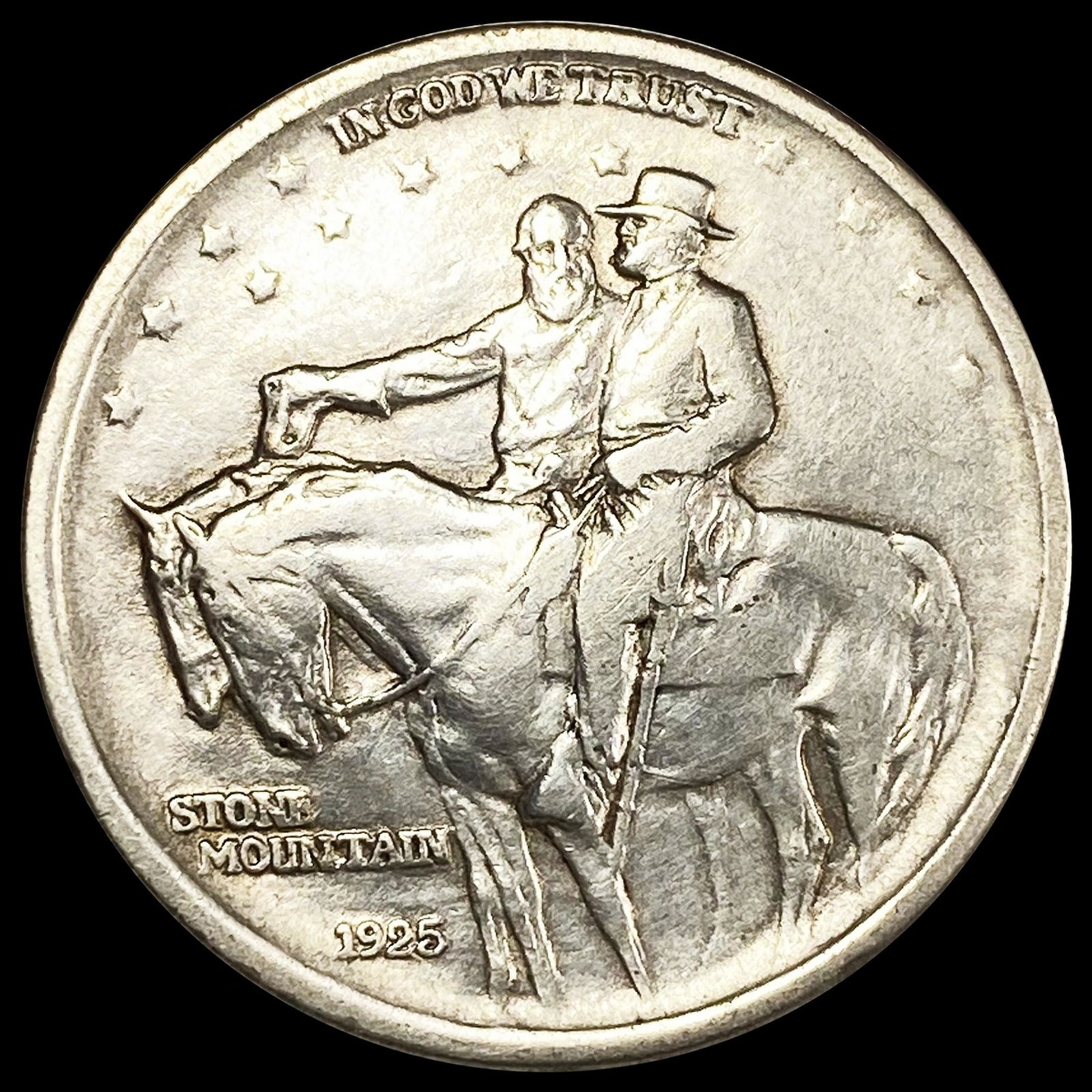 1925 Stone Mountain Half Dollar NEARLY (1 of 2)