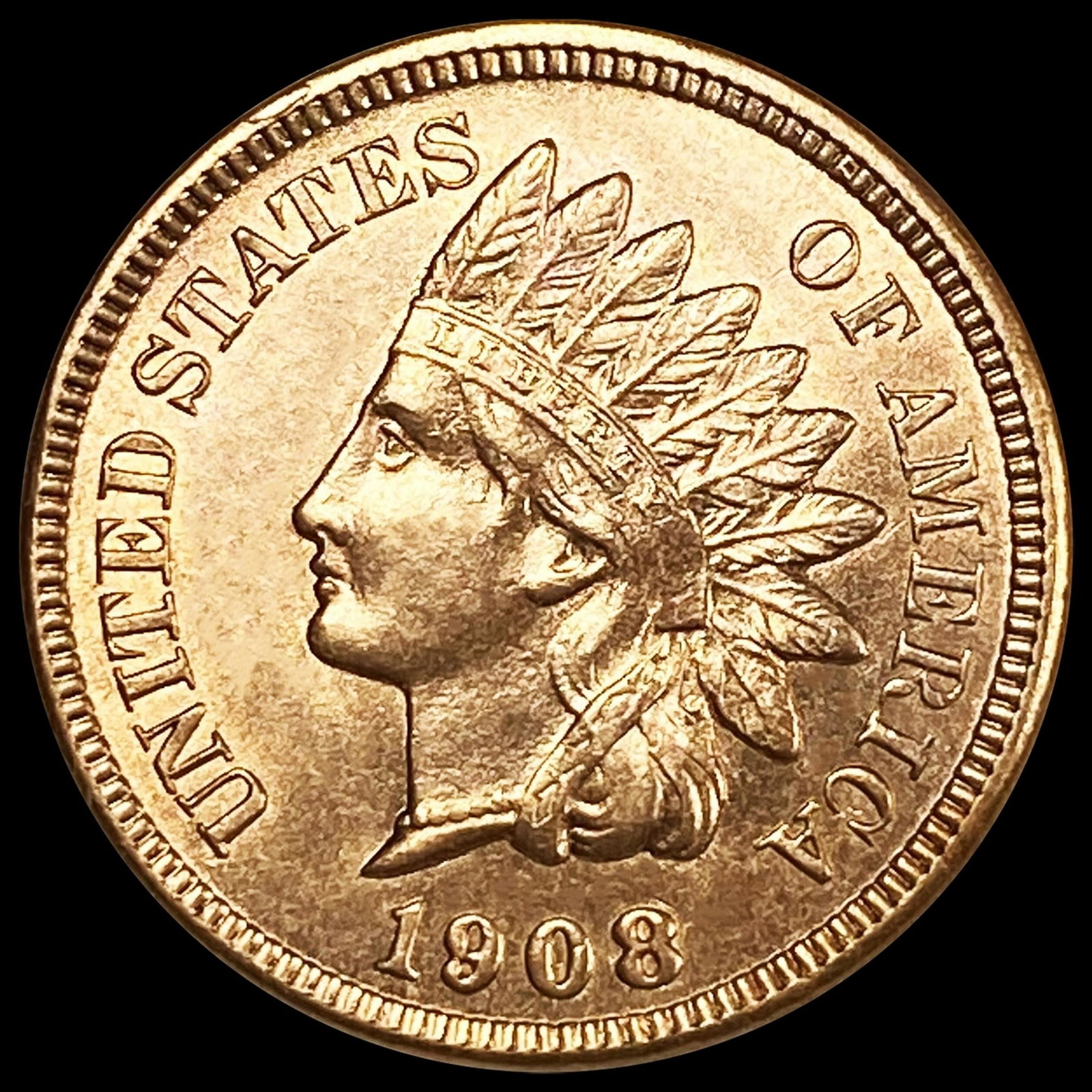 1908 Indian Head Cent UNCIRCULATED (1 of 2)