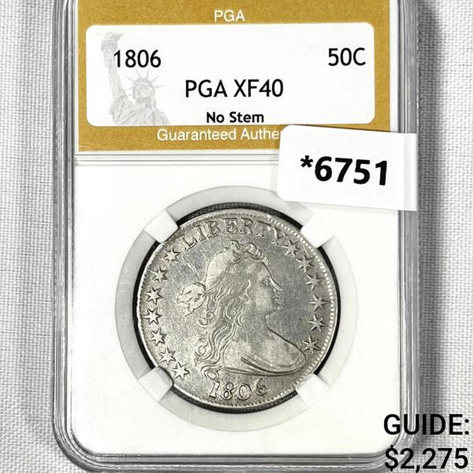 1806 Draped Bust Half Dollar PGA-XF40 (1 of 2)