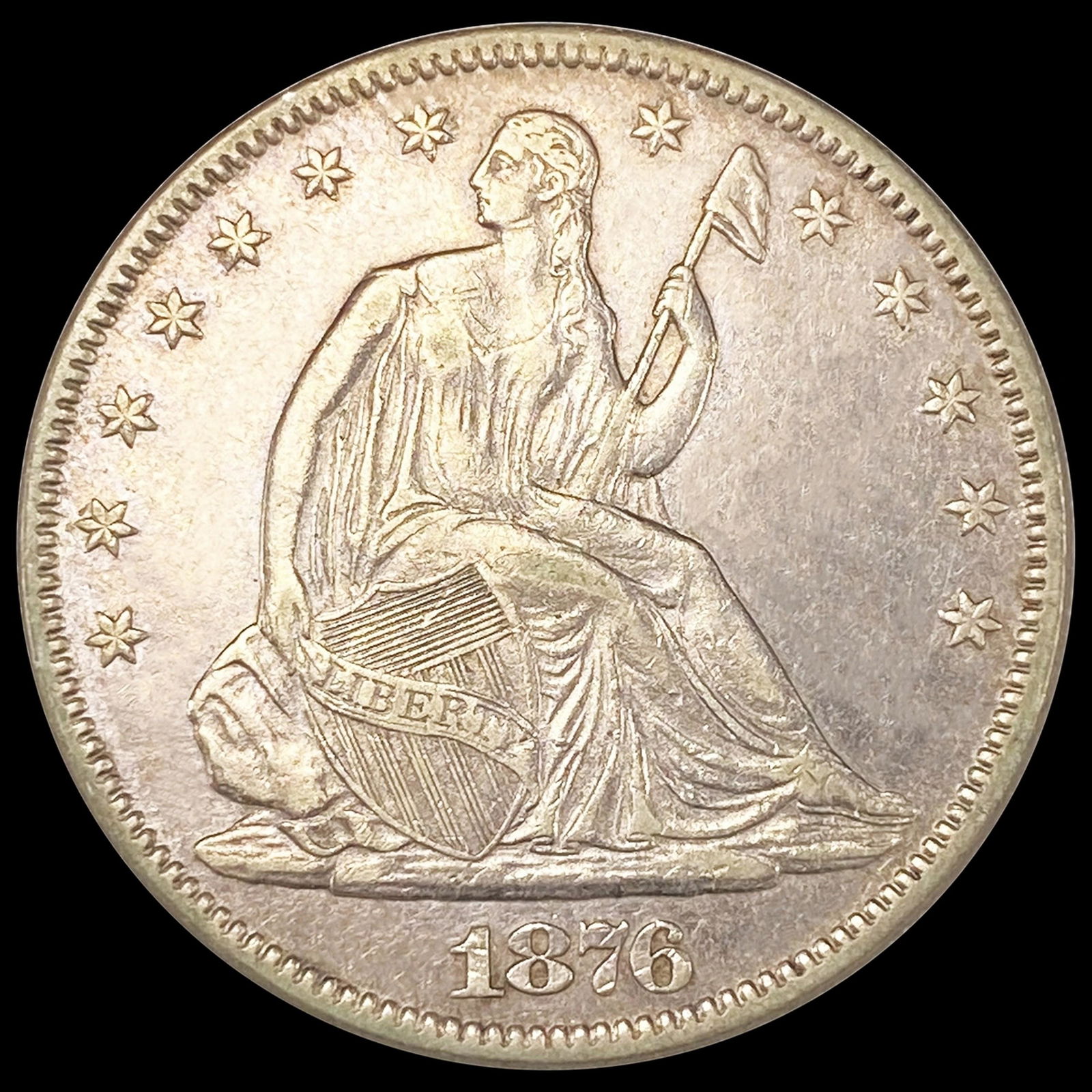 1876 Seated Liberty Half Dollar UNCIRCULATED (1 of 2)