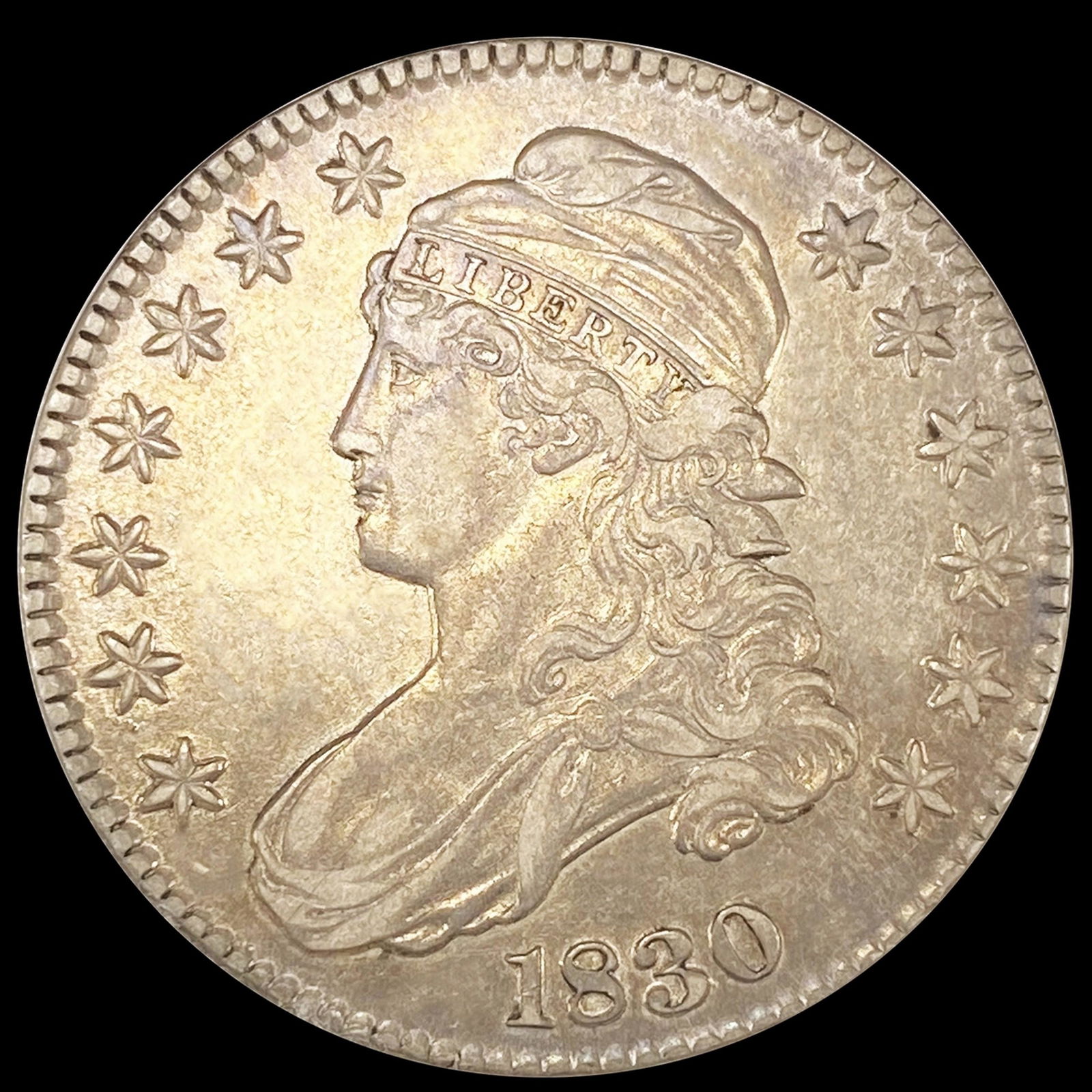 1830 Capped Bust Half Dollar LIGHTLY CIRCULATED (1 of 2)