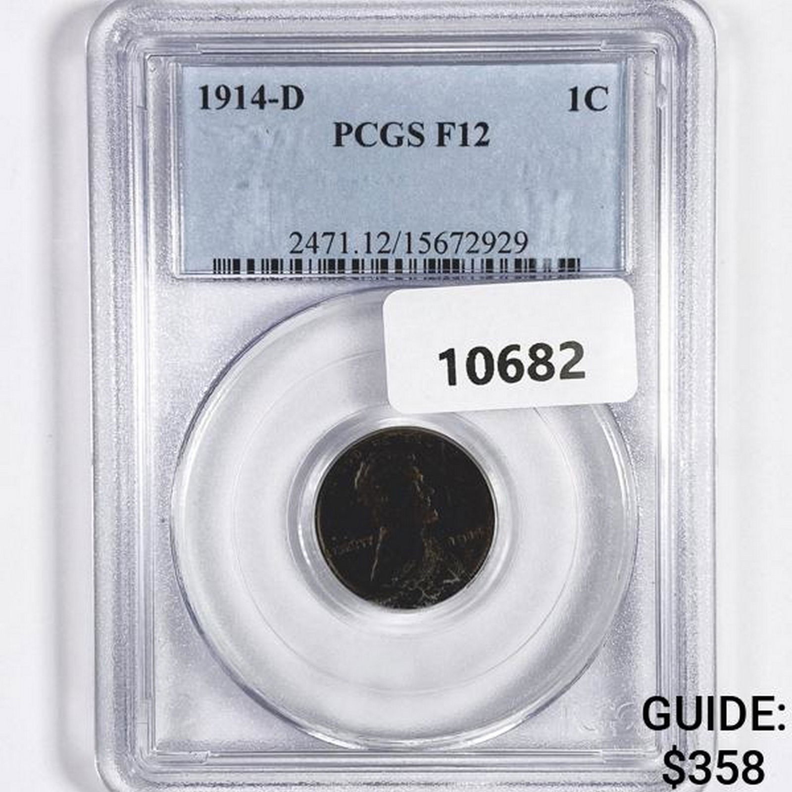 1914-D Wheat Cent PCGS-F12 (1 of 2)