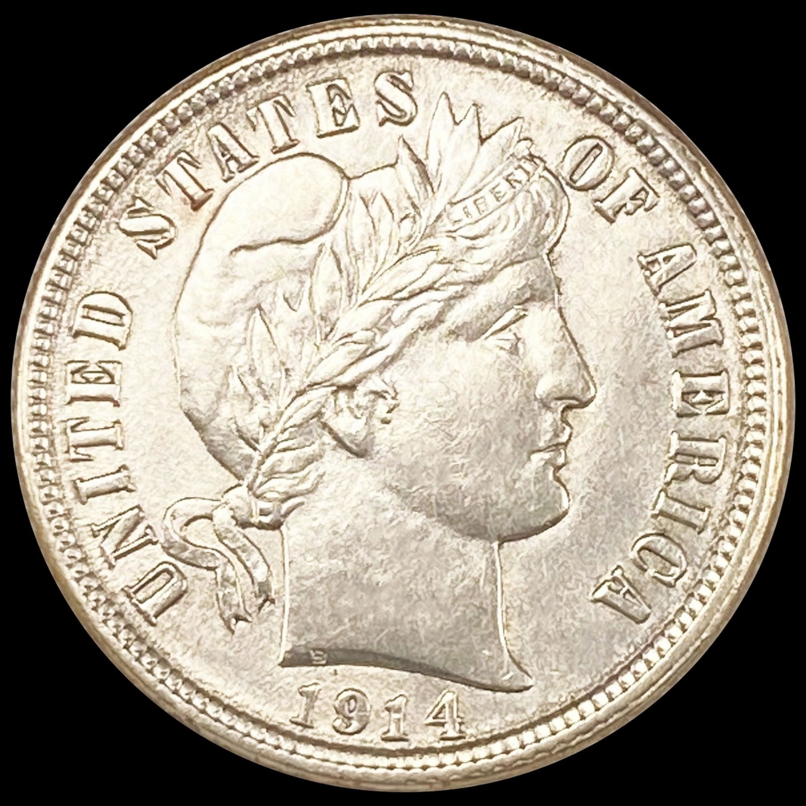 1914 Barber Dime CHOICE BU (1 of 2)