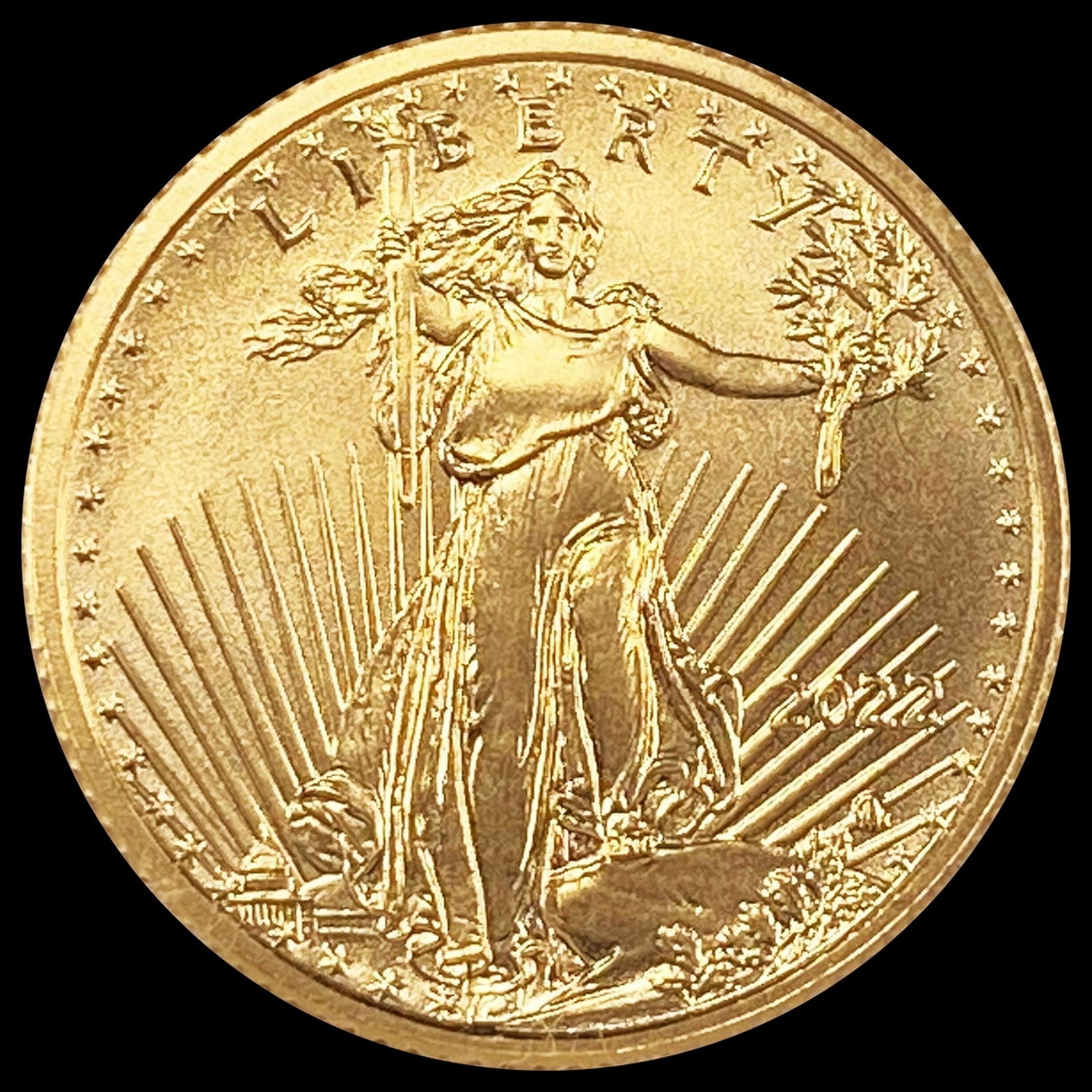 2022 $5 Gold Eagle 1/10oz SUPERB GEM BU (1 of 2)