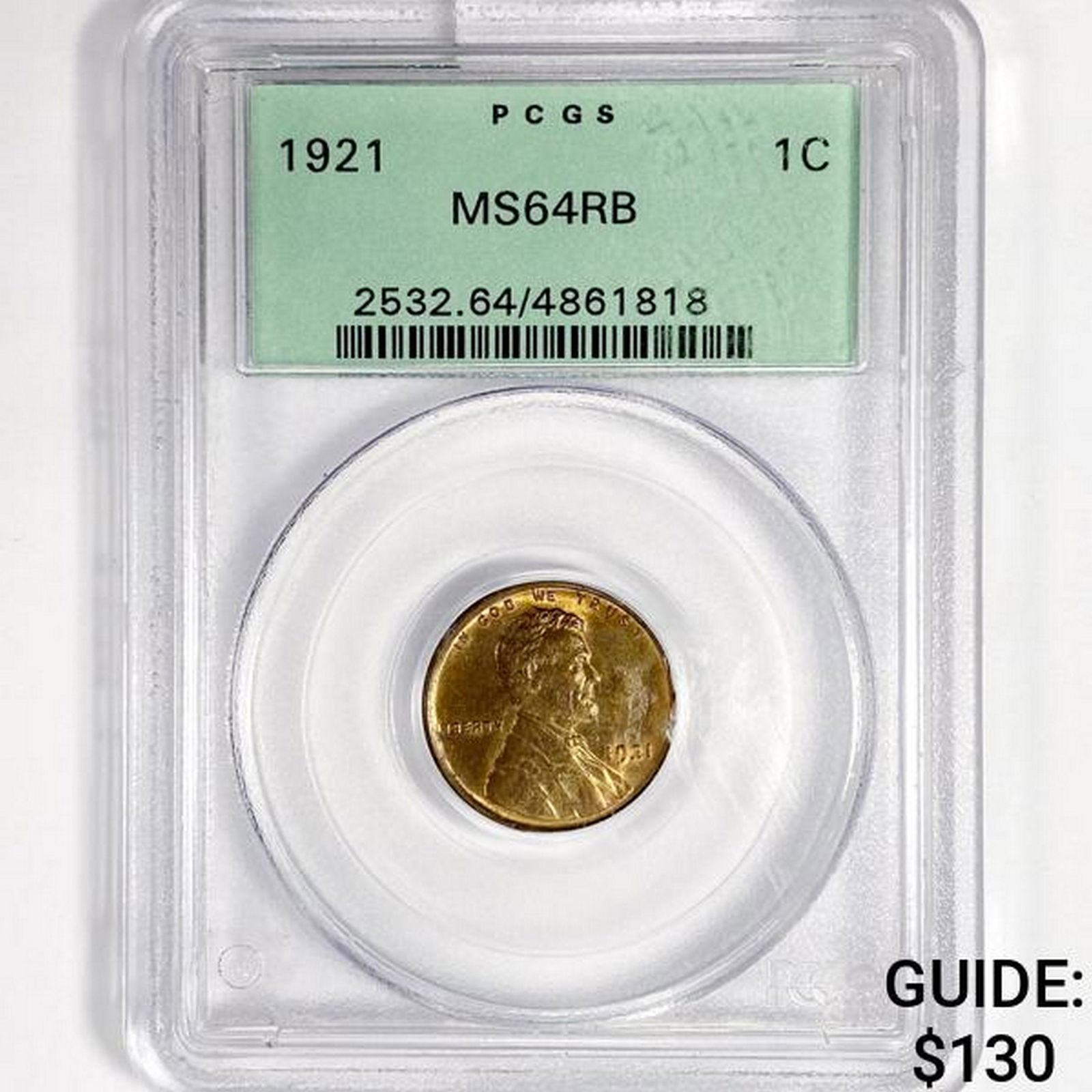 1921 Wheat Cent PCGS-MS64 RB (1 of 2)
