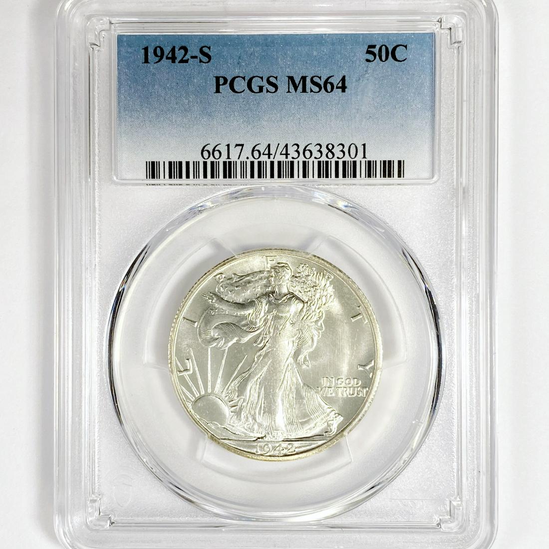 1942-S Walking Liberty Half Dollar PCGS-MS64 (1 of 2)