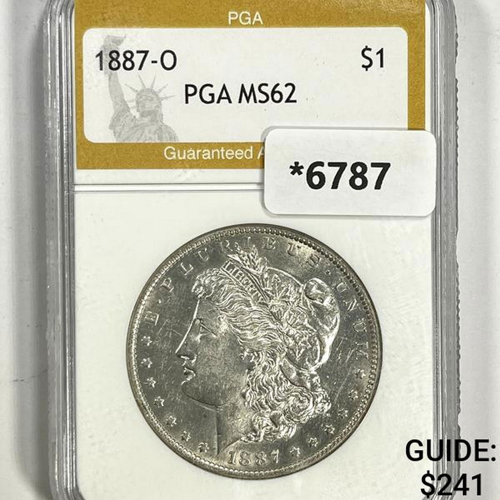 1887-O Morgan Silver Dollar PGA-MS62 (1 of 2)