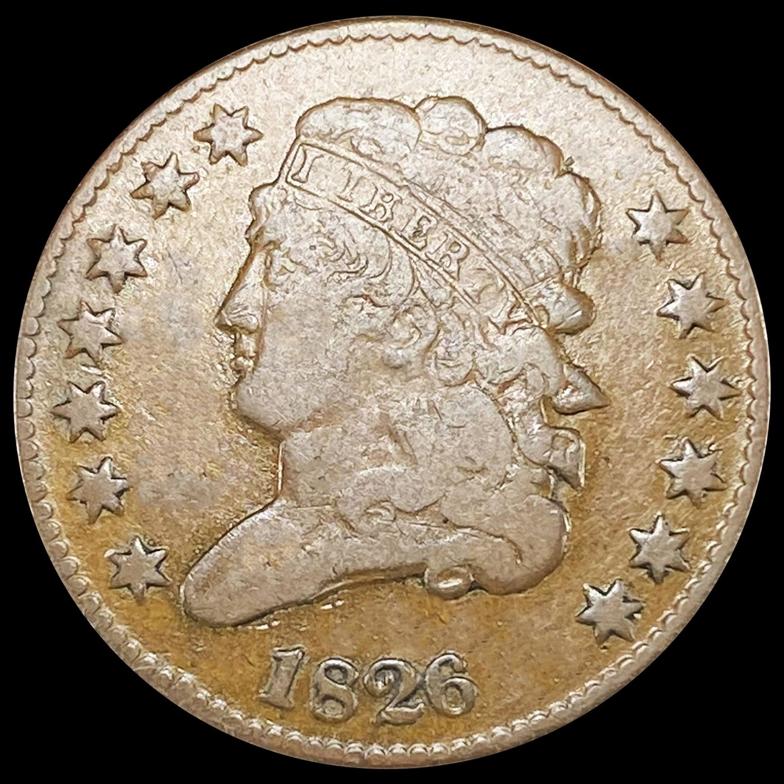 1826 Classic Head Half Cent LIGHTLY CIRCULATED (1 of 2)
