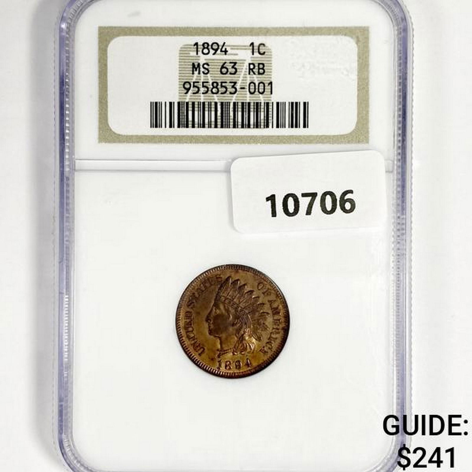 1894 Indian Head Cent NGC-MS63 RB (1 of 2)