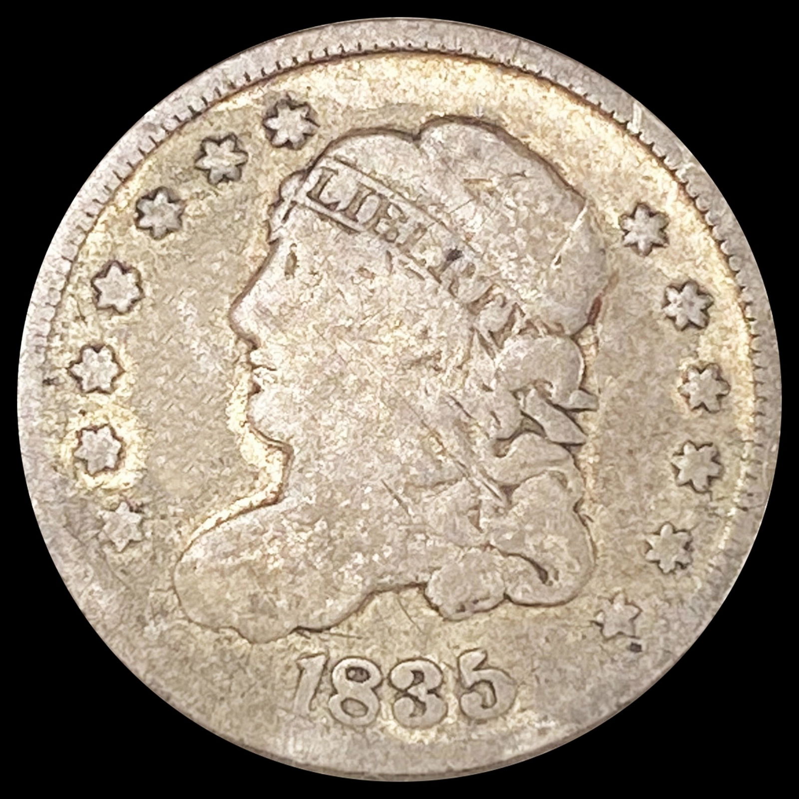 1835 Capped Bust Half Dime NICELY CIRCULATED (1 of 2)
