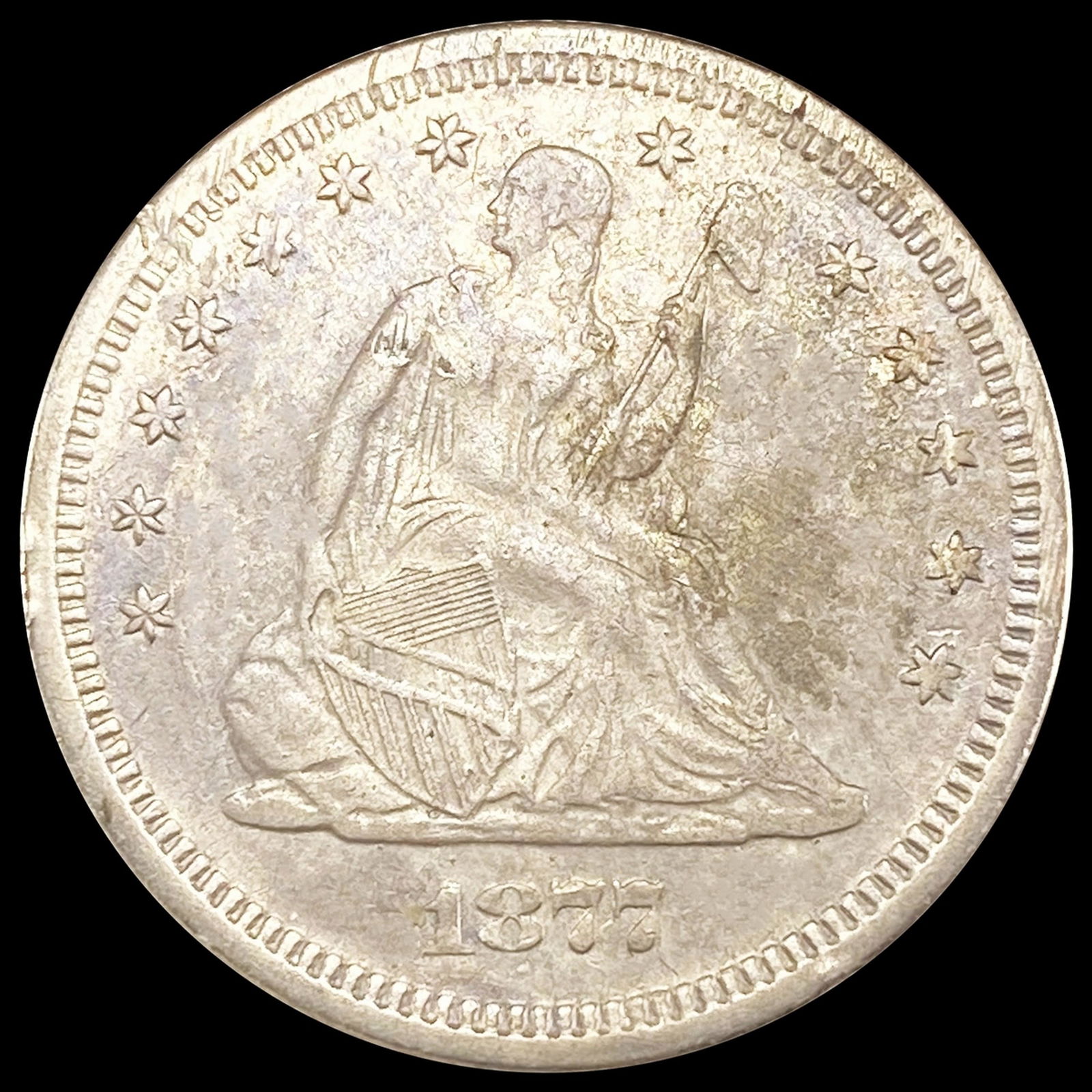 1877-S Seated Liberty Quarter UNCIRCULATED (1 of 2)