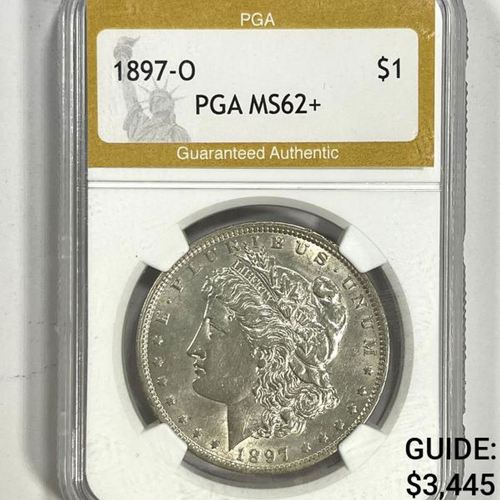 1897-O Morgan Silver Dollar PGA-MS62+ (1 of 2)