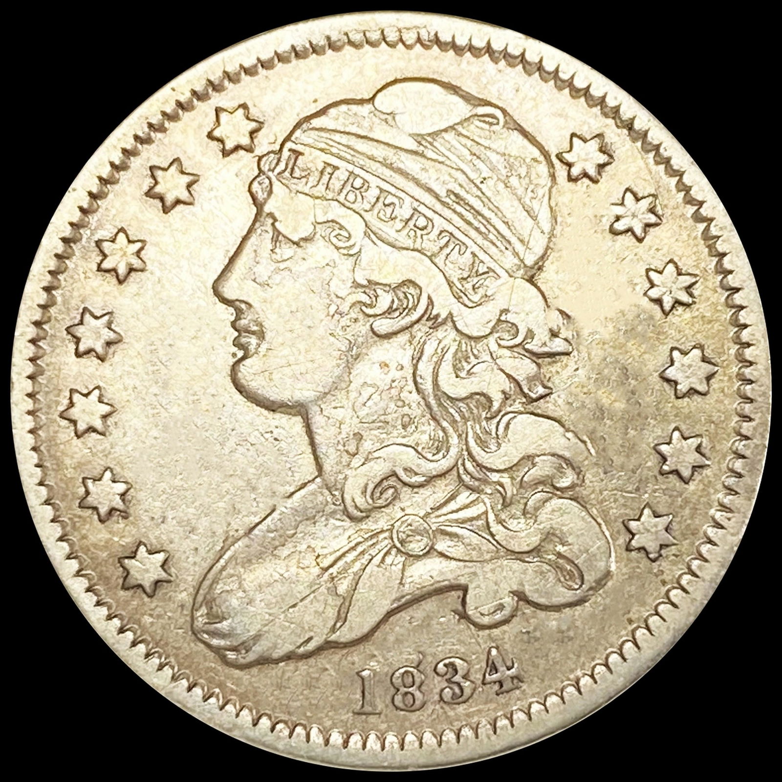 1834 Capped Bust Quarter LIGHTLY CIRCULATED (1 of 2)