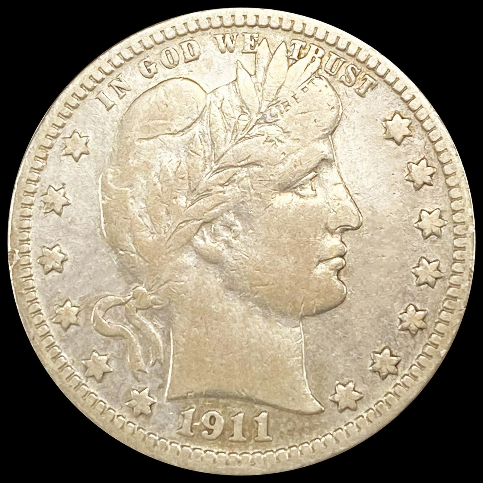 1911-D Barber Quarter LIGHTLY CIRCULATED (1 of 2)