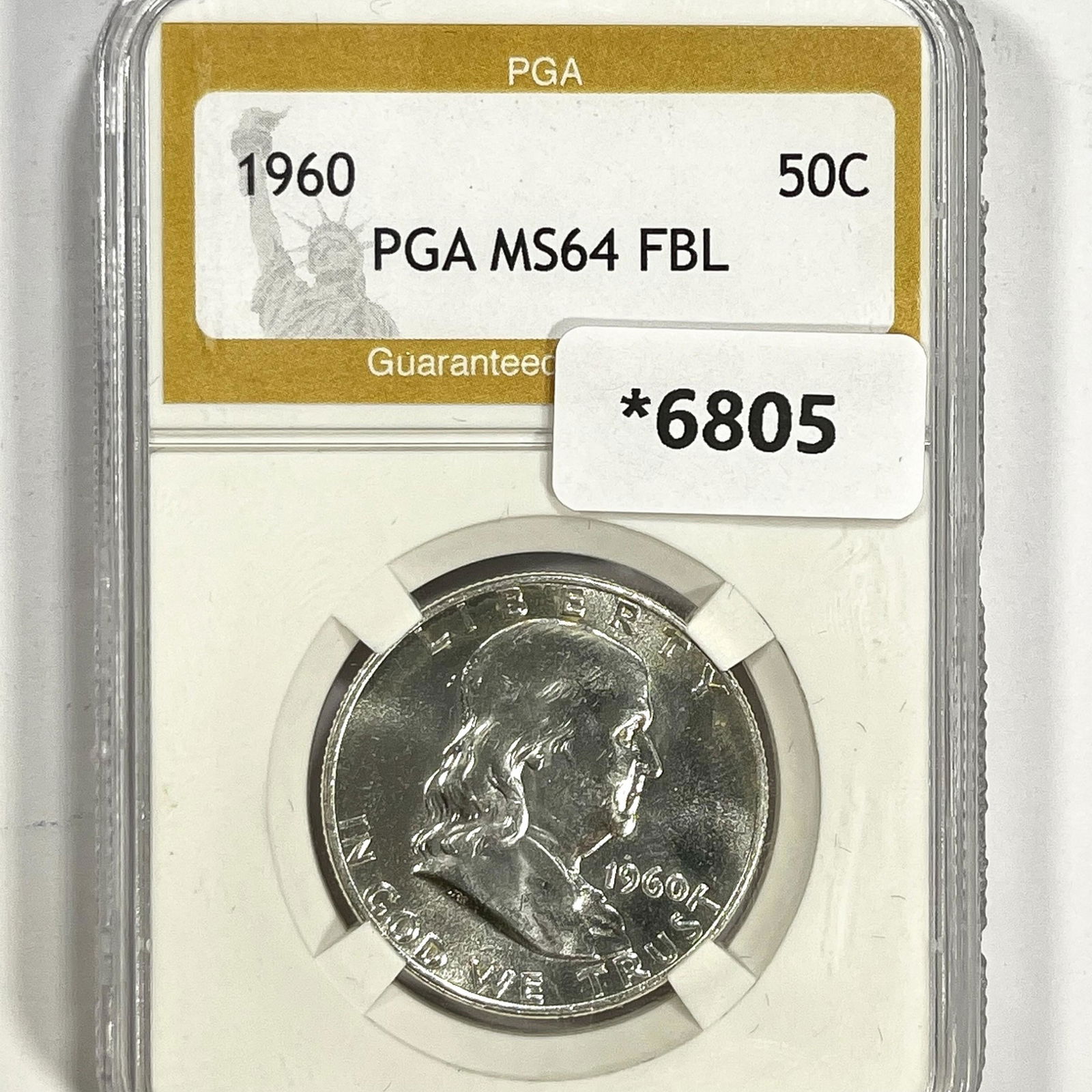 1960 Franklin Half Dollar PGA-MS64 FBL (1 of 2)