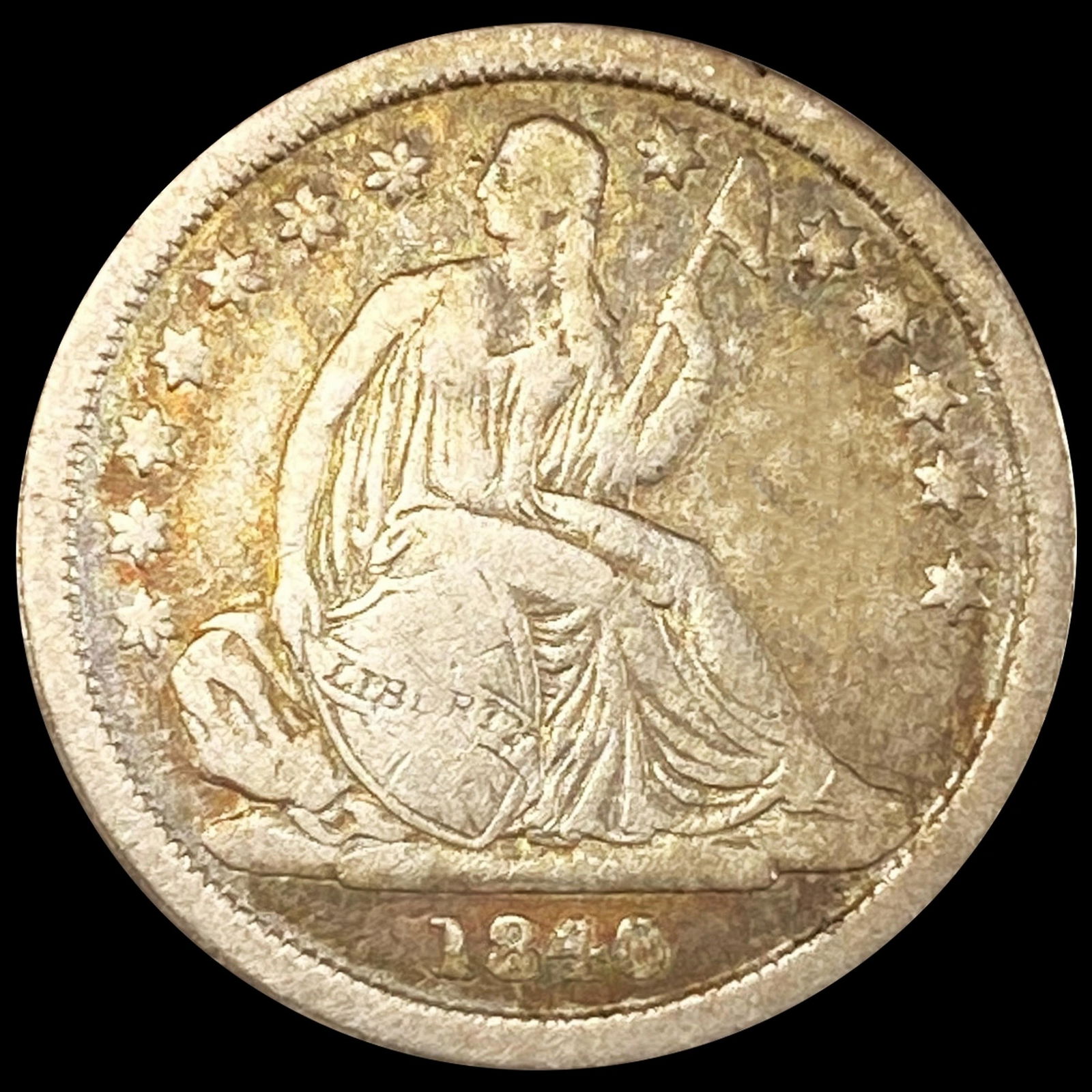 1840 Seated Liberty Dime NICELY CIRCULATED (1 of 2)