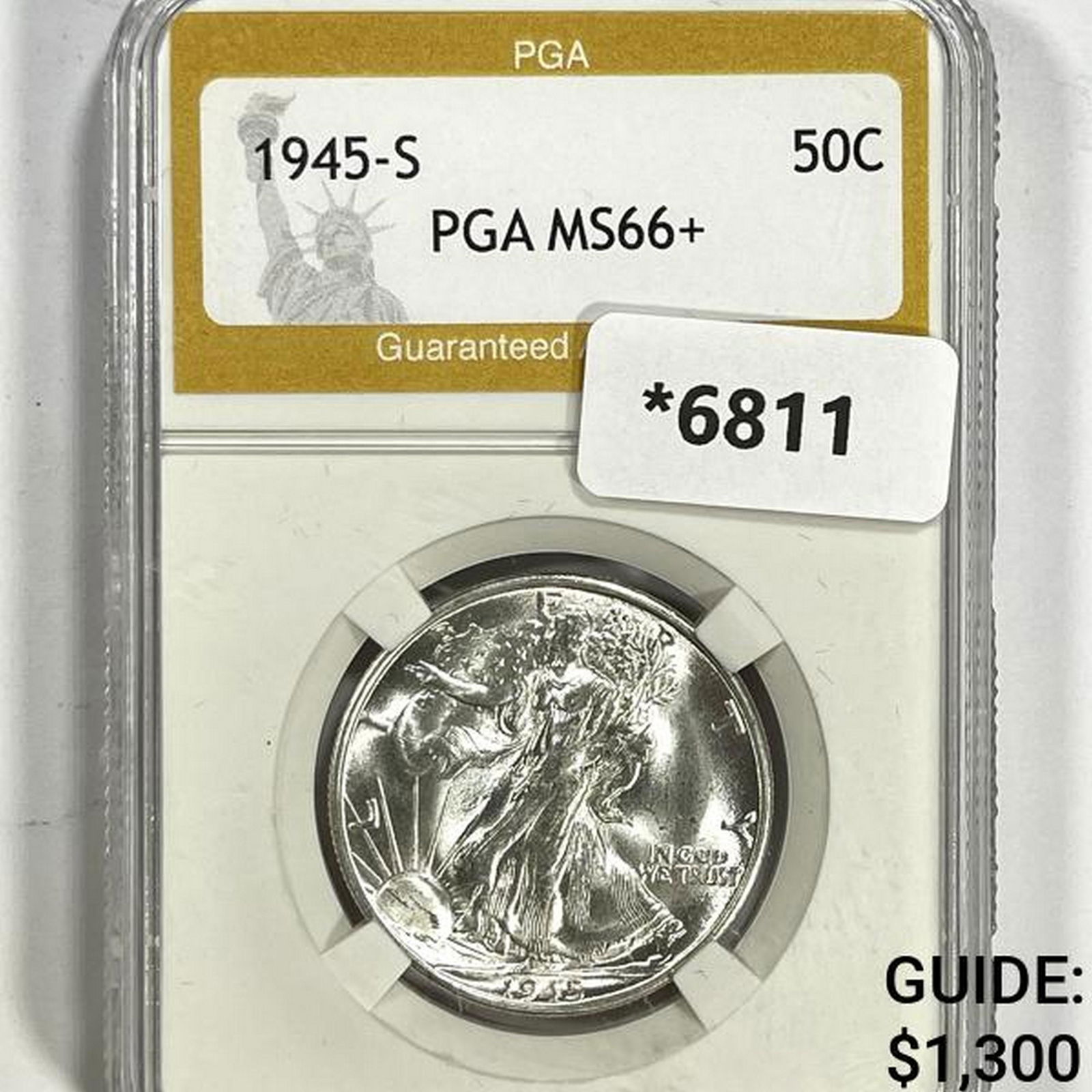 1945-S Walking Liberty Half Dollar PGA-MS66+ (1 of 2)