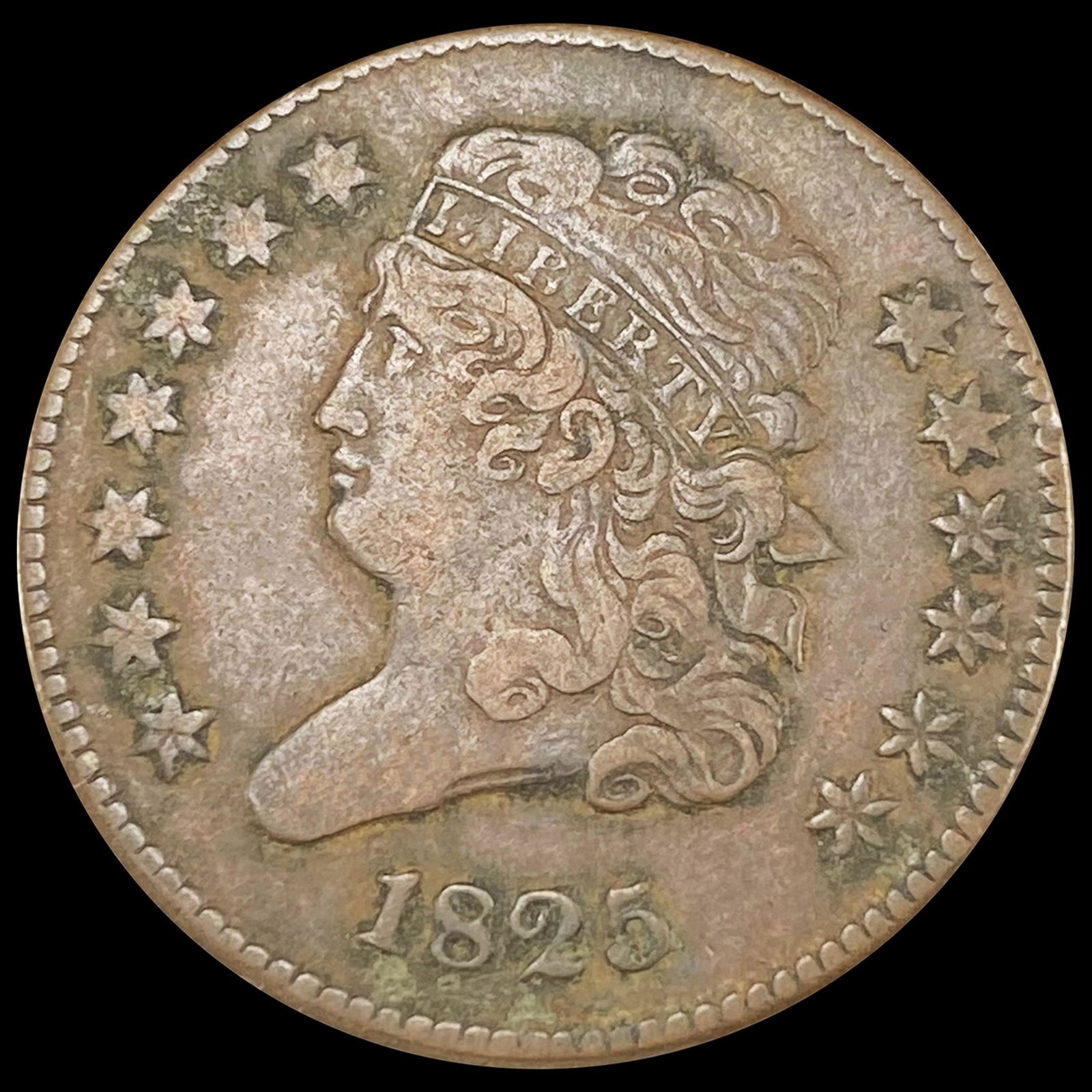 1825 Classic Head Half Cent LIGHTLY CIRCULATED (1 of 2)
