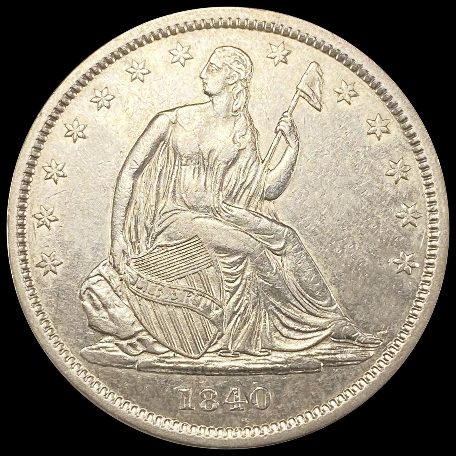 1840 Seated Liberty Half Dollar UNCIRCULATED (1 of 2)